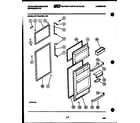 White-Westinghouse RT173LCD0 door parts diagram