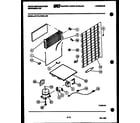 White-Westinghouse RT173LCV0 system and automatic defrost parts diagram