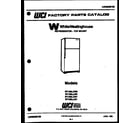 White-Westinghouse RT155LCW0 cover diagram