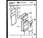 White-Westinghouse RT155LCH1 door parts diagram