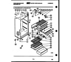 White-Westinghouse RT155LLD0 cabinet parts diagram