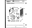White-Westinghouse RT155LLF1 system and automatic defrost parts diagram