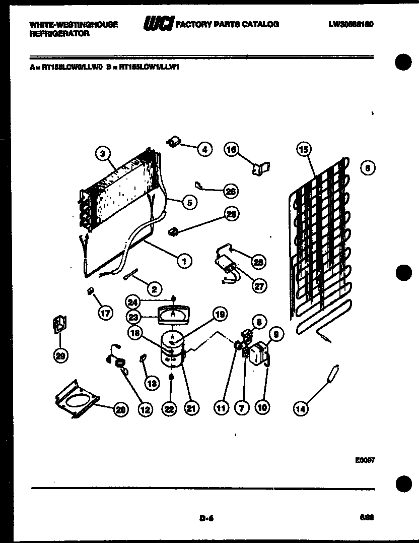 System and automatic defrost parts