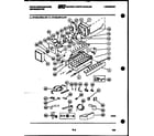 White-Westinghouse RT155LCW0 ice maker and installation parts diagram