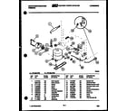 White-Westinghouse FC168JTW4 system and automatic defrost parts diagram