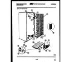 White-Westinghouse RT175GCH3 system and automatic defrost parts diagram