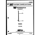 White-Westinghouse RT217JCD2 front cover diagram