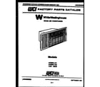 White-Westinghouse AC083L1A1 front cover diagram