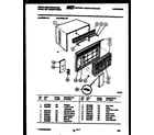 White-Westinghouse AC083L1A2 cabinet parts diagram