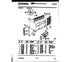 White-Westinghouse AC083L1A2 cabinet and installation parts diagram