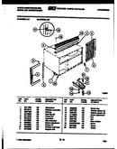 Cabinet and installation parts