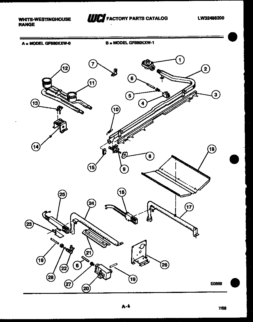 BURNER, MANIFOLD AND GAS CONTROL