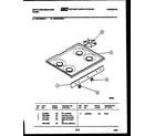 White-Westinghouse GF410HXW5 cooktop parts diagram