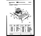 White-Westinghouse GF620HXD3 cooktop parts and backguard diagram