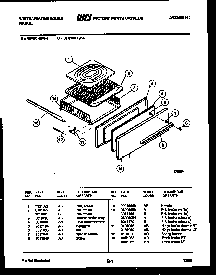 Cooktop parts and backguard