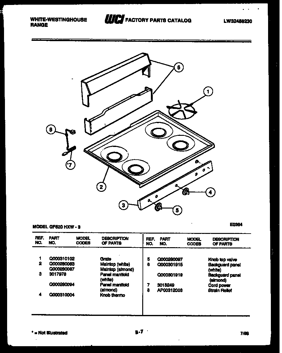 BROILER DRAWER PARTS