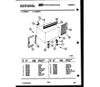 White-Westinghouse AL095M1A1 cabinet and installation parts diagram