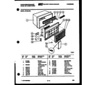 White-Westinghouse AS18EL2K2 cabinet parts diagram