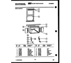 White-Westinghouse AC088K7B3 cabinet parts diagram