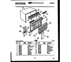 White-Westinghouse AC064L7A3 grille assembly diagram