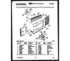 White-Westinghouse AH125L2T1 cabinet & installation diagram