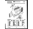 White-Westinghouse AH125L2T1 cabinet parts diagram