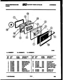 Upper oven door parts