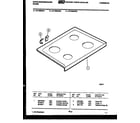 White-Westinghouse KF100KDD1 cooktop parts diagram