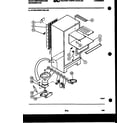 White-Westinghouse RT120LLF0 system and automatic defrost parts diagram