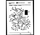 White-Westinghouse FU199JRW4 system and automatic defrost parts diagram