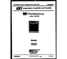 White-Westinghouse KD860GDKH3 cover diagram