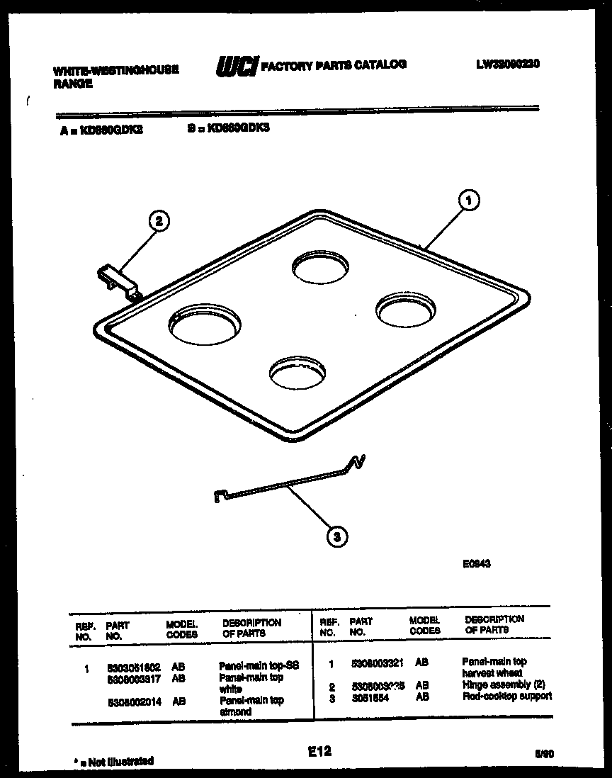 COOKTOP PARTS