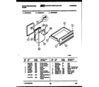White-Westinghouse KF404GDD5 drawer and panel compartment parts diagram