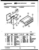 Drawer and panel compartment parts