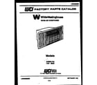 White-Westinghouse AC053L7A2 front cover diagram