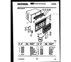 White-Westinghouse AC053L7A2 cabinet parts diagram