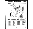 White-Westinghouse AC053L7A2 cabinet and installation parts diagram