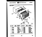 White-Westinghouse AC08EL1A1 cabinet parts diagram