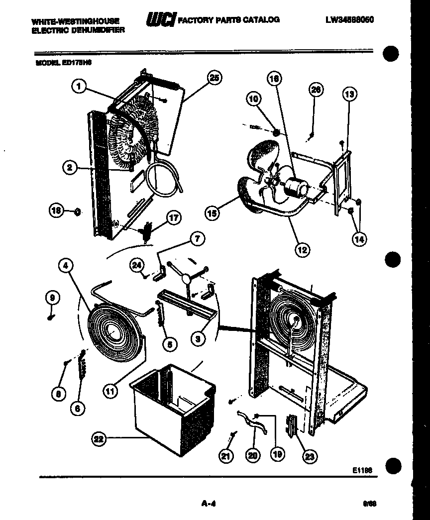 Air, water and condensing parts