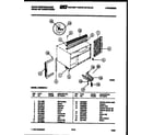 White-Westinghouse AC053M7A1 cabinet and installation parts diagram