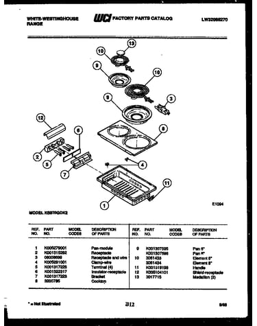 Cooktop parts