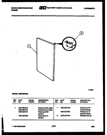 Panel with bracket