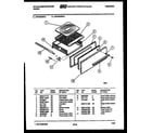 White-Westinghouse GF470HXW5 broiler drawer parts diagram