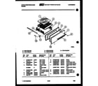 White-Westinghouse PGF470HXD4 broiler drawer parts diagram