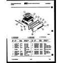 White-Westinghouse PGF470HXW0 broiler drawer parts diagram
