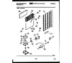 White-Westinghouse RT215LCF0 system and automatic defrost parts diagram