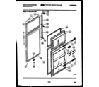 White-Westinghouse RT156LCD0 door parts diagram