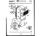 White-Westinghouse RT156LCH0 system and automatic defrost parts diagram