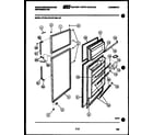 White-Westinghouse RT164LCD0 door parts diagram