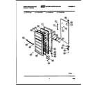 White-Westinghouse FU168LRW2 door parts diagram